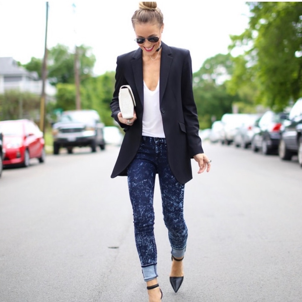 Rag & Bone Acid Wash Legging Jean- Rosebowl Navy🌹